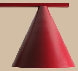 Aldex FORM FLOOR | Moderná stojaca lampa s kužeľovitým tienidlom Farba: Červená