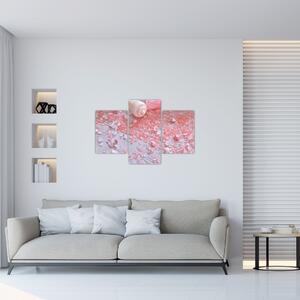Obraz - Prímorská atmosféra v ružových odtieňoch (90x60 cm)
