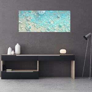 Obraz - Prímorská atmosféra v tyrkysových odtieňoch (120x50 cm)