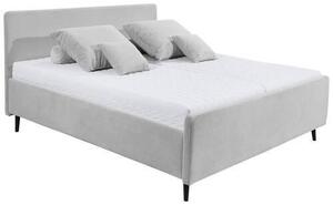 ČALÚNENÁ POSTEĽ, 160/200 cm, svetlosivá MID.YOU - Online Only spálne, Online Only
