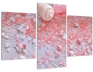 Obraz - Prímorská atmosféra v ružových odtieňoch (90x60 cm)
