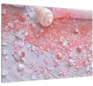 Obraz - Prímorská atmosféra v ružových odtieňoch (70x50 cm)