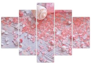 Obraz - Prímorská atmosféra v ružových odtieňoch (150x105 cm)