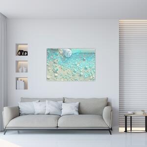 Obraz - Prímorská atmosféra v tyrkysových odtieňoch (90x60 cm)