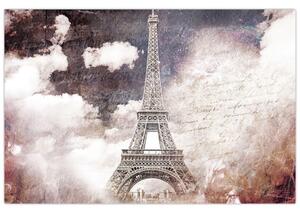 Obraz - Eiffelova veža, Paríž, Francúzsko (90x60 cm)