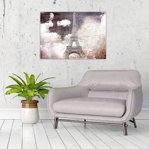 Obraz - Eiffelova veža, Paríž, Francúzsko (70x50 cm)