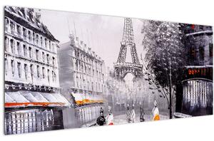 Obraz - Olejomaľba, Paríž (120x50 cm)