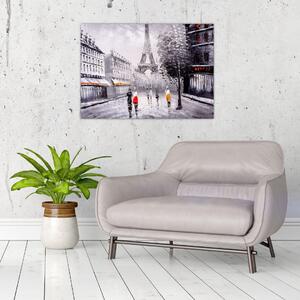 Obraz - Olejomaľba, Paríž (70x50 cm)