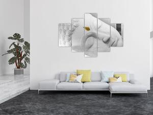 Obraz - Biely Budha (150x105 cm)