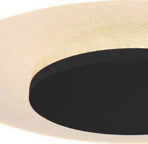 LED stropné svietidlo Lido, čierne, Ø 28 cm