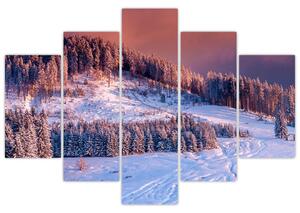 Obraz zimnej krajiny (150x105 cm)