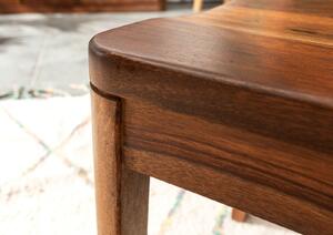 MONTREAL Jedálenská stolička drevená - plné operadlo, hnedá, palisander