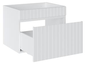Kúpeľňová zostava ICONIC White Typ: Vysoká skrinka 80-01