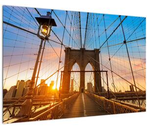 Obraz - Brooklynský most, Manhattan, New York (90x60 cm)