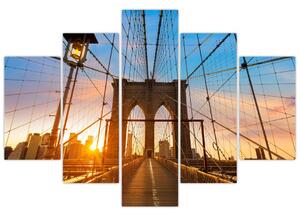 Obraz - Brooklynský most, Manhattan, New York (150x105 cm)