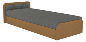 Detská posteľ TARIS, 80x190, hnedá/sawana 21, ľavá