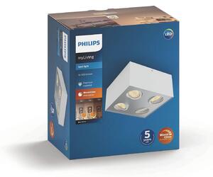 Philips myLiving LED bodové svetlá Box 4-pl. biela