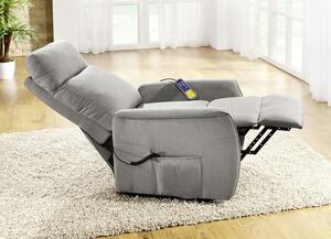 (3636) (1xM.) EDE elektrické TV relaxačné ležadlo taupe