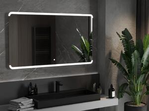 Mexen Nida, LED kúpeľňové zrkadlo s podsvietením 140x080 cm, 6000K, ochrana proti zahmlievaniu, 9806-140-080-611-00