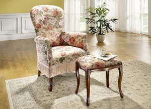 (3340) ROSE DESIGN kvetinové kreslo + stolička