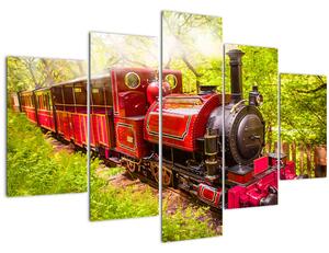 Obraz parného vlaku (150x105 cm)