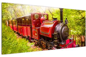 Obraz parného vlaku (120x50 cm)