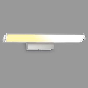 LED nástenné svietidlo Udonga, otočné, CCT, stmievanie, nikel