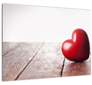 Obraz dreveného srdca (70x50 cm)