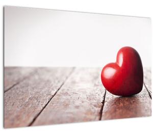 Obraz dreveného srdca (90x60 cm)