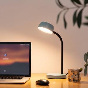 Lindby Tijan stolová LED lampa modrá ohybné rameno