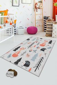 Conceptum Hypnose Detský koberec Lesné zvieratá 100x150 cm viacfarebný