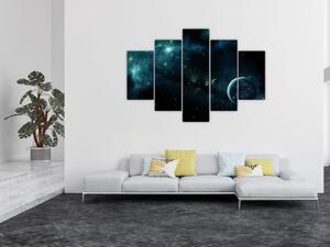 Obraz - Život vo vesmíre (150x105 cm)