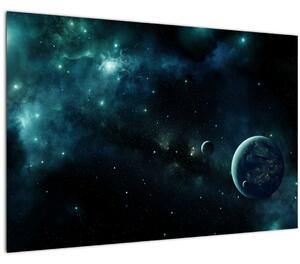 Obraz - Život vo vesmíre (90x60 cm)