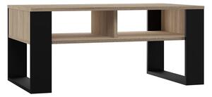 TP Living Konferenčný stolík Lawa MODERN 2P dub sonoma/čierna