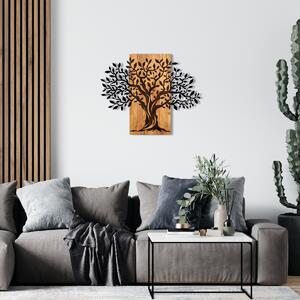 Hanah Home Nástenná dekorácia Agac tree II čierna/orech