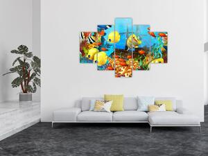 Obraz - Farebný koralový útes (150x105 cm)