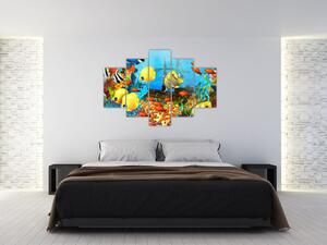 Obraz - Farebný koralový útes (150x105 cm)
