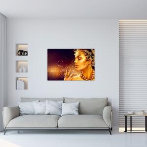 Obraz - Zlatá kráľovná (90x60 cm)