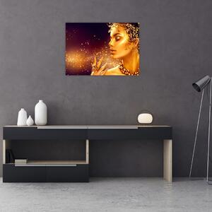 Obraz - Zlatá kráľovná (70x50 cm)