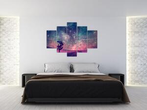 Obraz - Nadpozemská nočná obloha (150x105 cm)