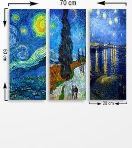 Hanah Home Súprava reprodukcií van Goghových obrazov 20x50 cm 3 ks