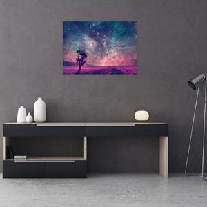 Obraz - Nadpozemská nočná obloha (70x50 cm)