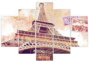 Obraz - Pohľad z Paríža (150x105 cm)