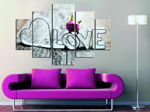 Hanah Home Viacdielny obraz Love II 92 x 56 cm
