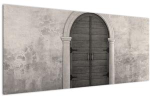 Obraz - Tajomné dvere (120x50 cm)
