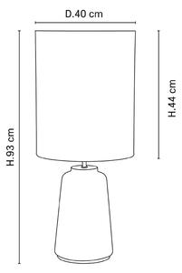 MARKET SET Mokuzaï stolová lampa biela výška 93 cm
