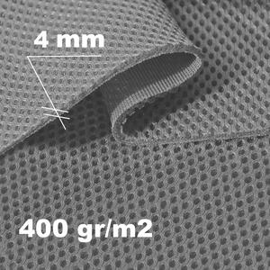 3D Sieťovina pletená, farba Grafitová, 4mm, 400 gr/m2