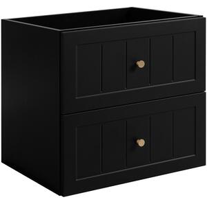 GUSTO čierny B60 závesná skrinka pod umývadlo 60 cm