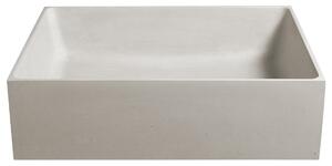 Sapho FORMIGO betónové umývadlo na dosku, 47,5x36,5 cm, piesková