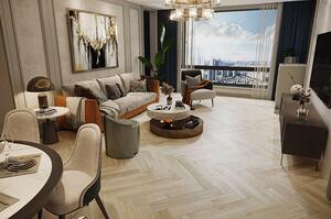 BARLINEK Promo Dub salt herringbone 1WC000035 - 0.65 m2